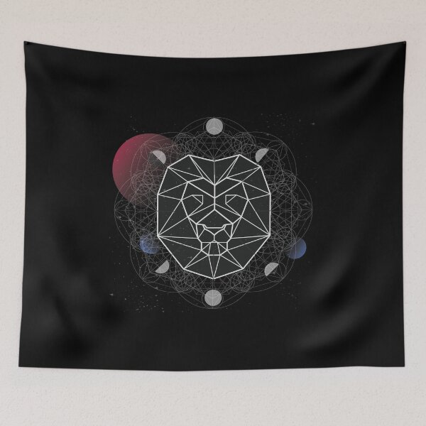 Item preview, Geometric Lion Head Face designed and sold by FFelder.