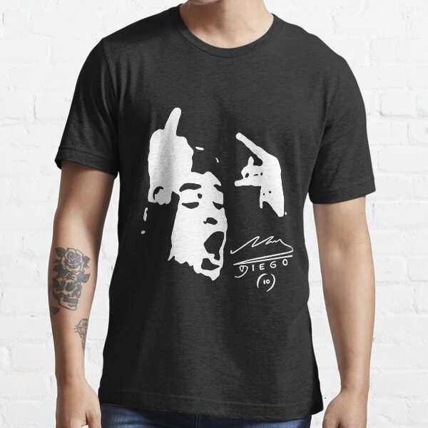 Diego Maradona Argentina cheaky fingure gesture Essential T-Shirt