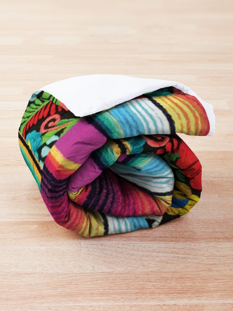Alternate view of Serape and Flowers Comforter