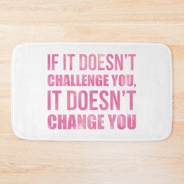 Item preview, Challenge Gym Fitness Motivational Quote Pink designed and sold by maniacfitness.