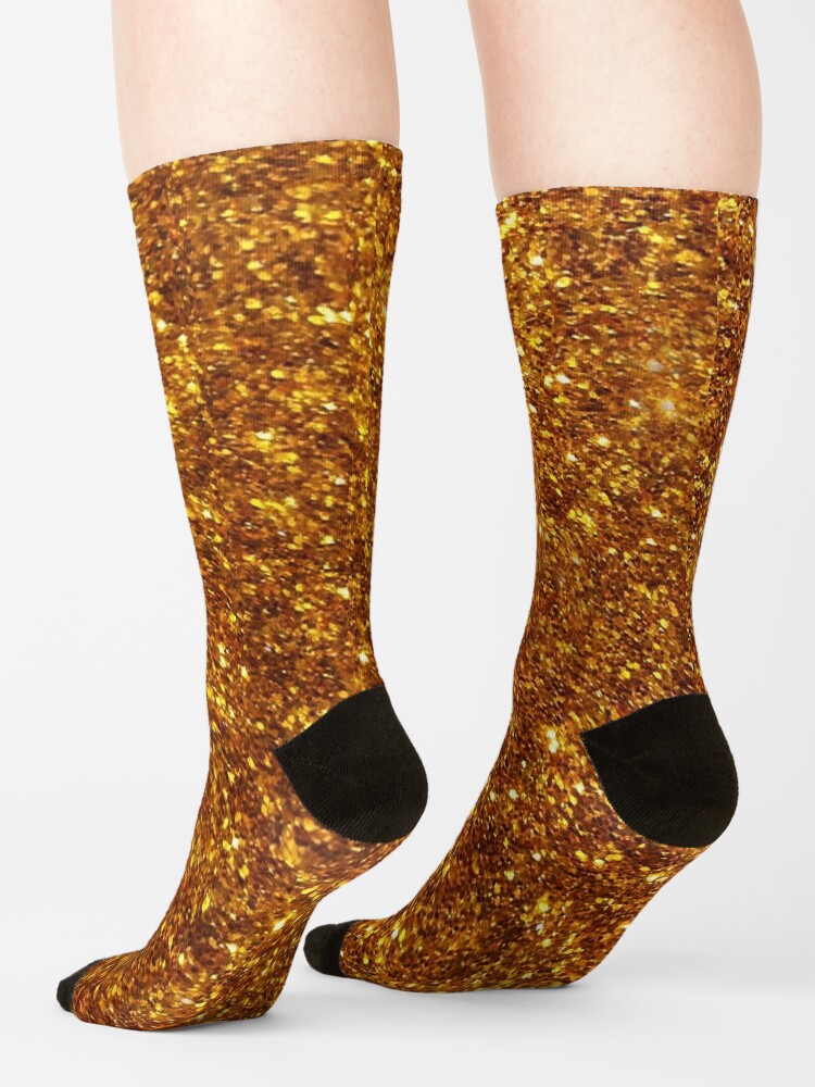 "Glitter Gold" Socks for Sale by Tej2point0 Redbubble