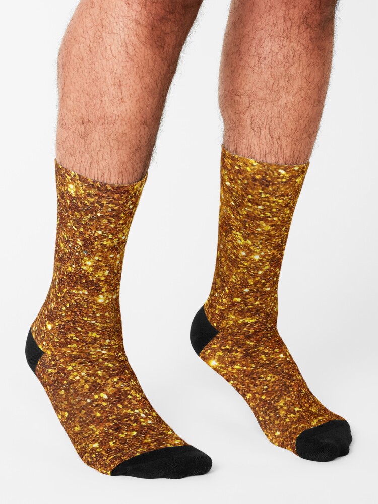 "Glitter Gold" Socks for Sale by Tej2point0 Redbubble