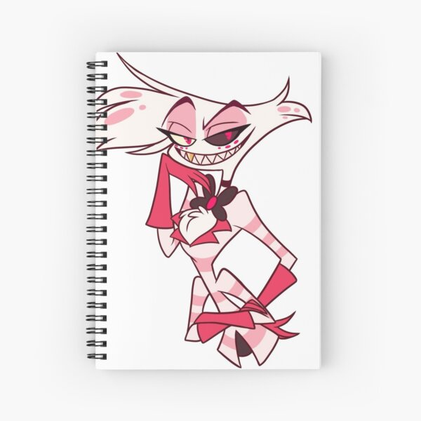 hazbin hotel angel dust sticker + more Spiral Notebook