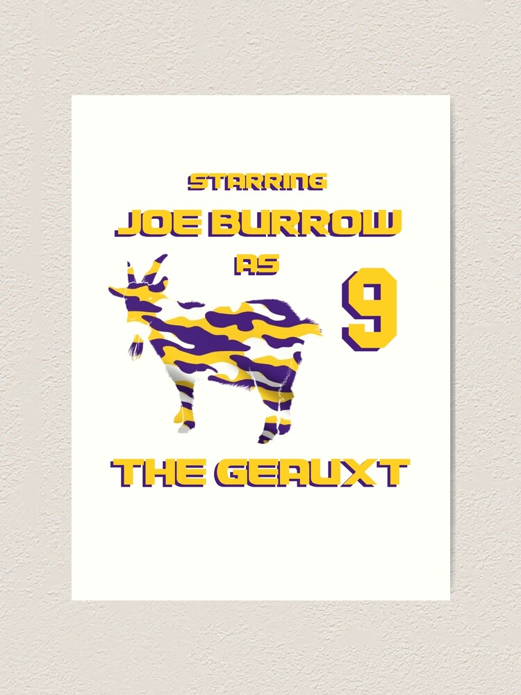 Joe Burrow “Burreaux” Canvas Print for Sale by mooskie13