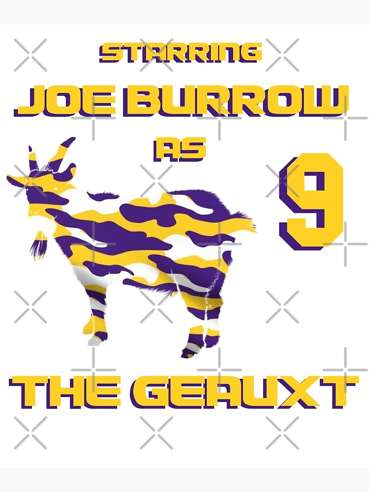 Joe Burrow “Burreaux” Canvas Print for Sale by mooskie13