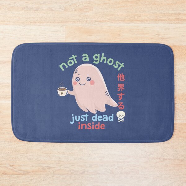Item preview, Pastel Goth Dead Inside Cute Ghost with Coffee Mug Creepy Kawaii Anime Art designed and sold by alenaz.