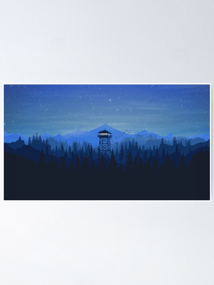 Foggy mountain, Firewatch, video games, landscape, artwork HD wallpaper |  Wallpaper Flare