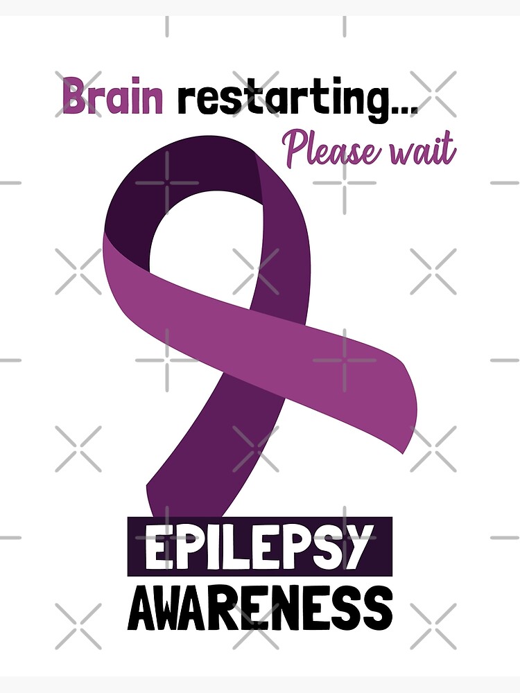 Epilepsy Awareness Purple Ribbon Magnet