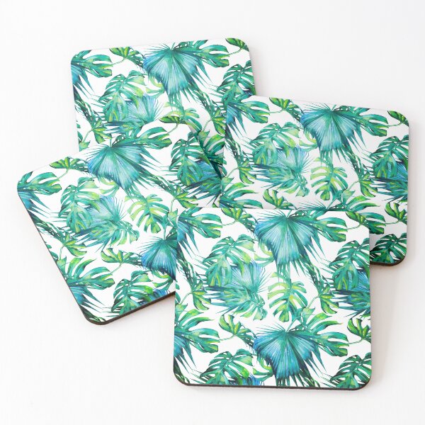 Item preview, Blue Jungle Leaves, Monstera, Palm designed and sold by Wheimay.
