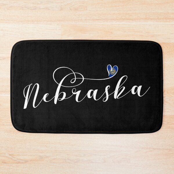Item preview, Nebraska Flag Heart, I Love Nebraska designed and sold by Celticana.