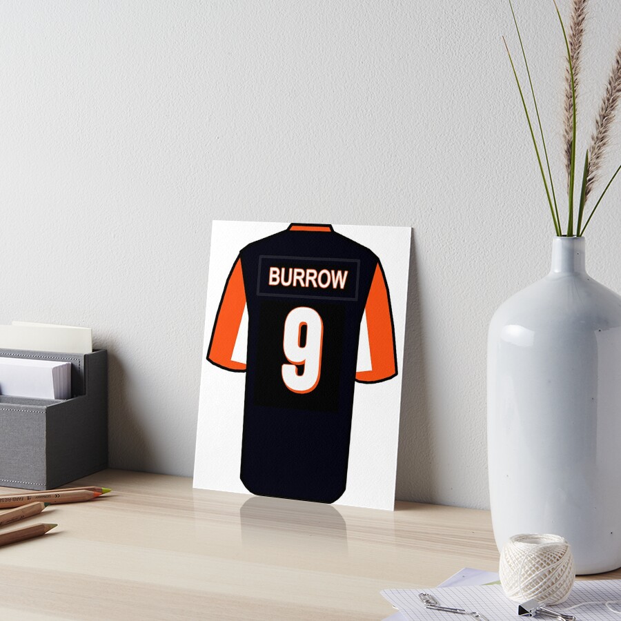 Burrow Jersey Art Board Print for Sale by cocreations