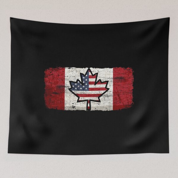 Item preview, USEH America Canada Flag Vintage Canadian American Patriotic Gifts Leaf Distressed Cool designed and sold by alenaz.
