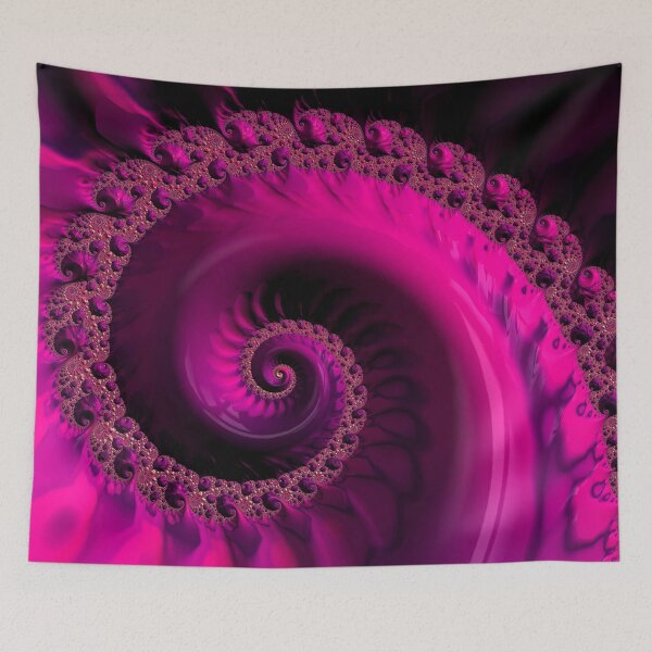 Artikelvorschau, Glühende rosa Spirale entworfen und verkauft von Elisabeth Lucas.