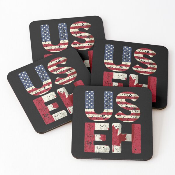 Item preview, Canada US EH American Canadian Flag Vintage America Colors Patriotic Gifts  designed and sold by alenaz.
