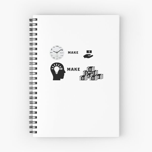 Item preview, Hours Make Dollars Ideas Make Millions designed and sold by BIZARRE PRINTS.