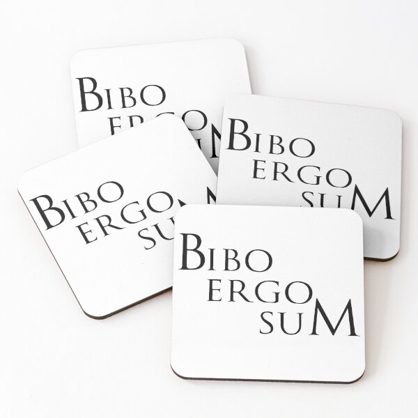 Item preview, I drink therefore I am phrase in Latin designed and sold by Espirius.