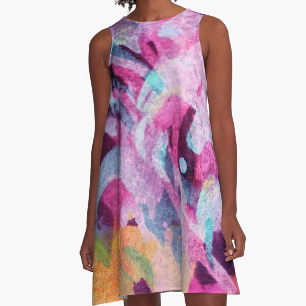 Beautiful Abstract Painting 9 A-Line Dress