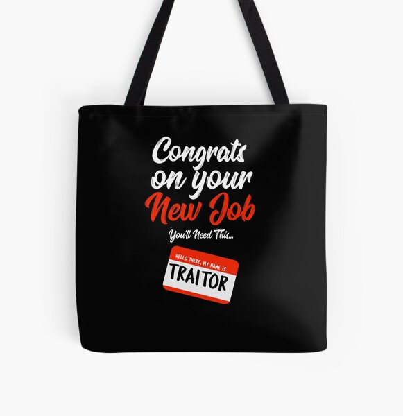 Hello My Name is Traitor Funny Leaving Gift New Job Sorry