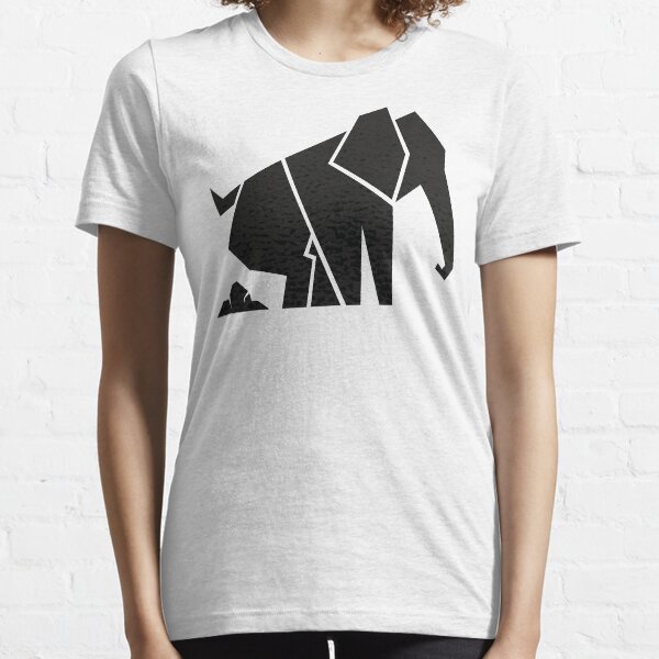 Unisex Elephant Geometric Design T-Shirt Bright Bold Elephants Animals Tee