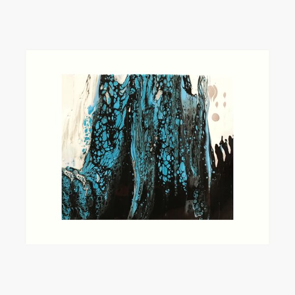Welcome to my Forest - Acrylic Fluid Art Art Print