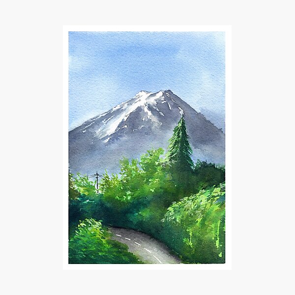Item preview, Mountain view designed and sold by heafja.