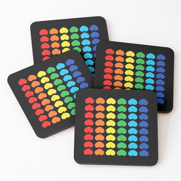 Item preview, Rainbow Po Funny hearts in rainbow colors designed and sold by stoneyy.
