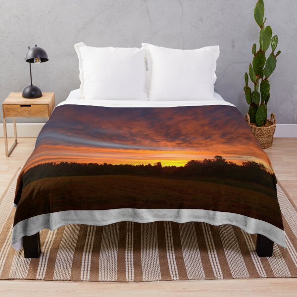Item preview, Colorful sunrise on the sky over the field designed and sold by yarvin13.