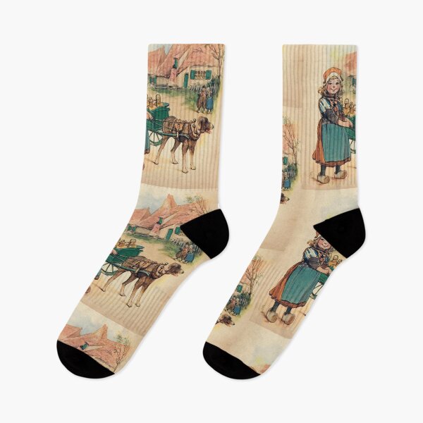 Item preview, Dutch Girl with Milk Wagon designed and sold by reynoldjay.