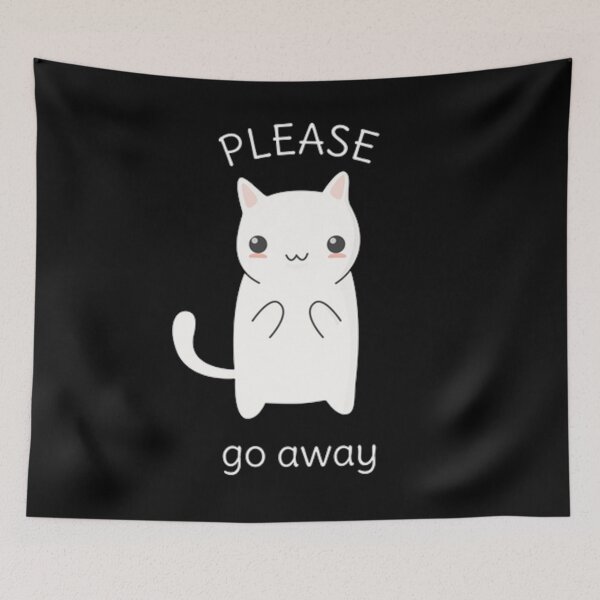 Item preview, Please Go Away Cat designed and sold by Flakey-.