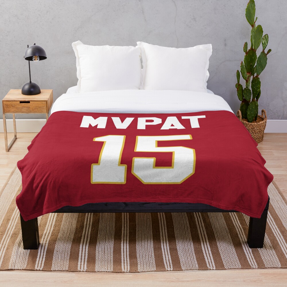 Limited Edition Patrick Mahomes Jersey Style Shirt, MVPAT, MVP, Kansas City  Chiefs Shirt, Mug, Hoodie & Wall Tapestry! | Throw Blanket