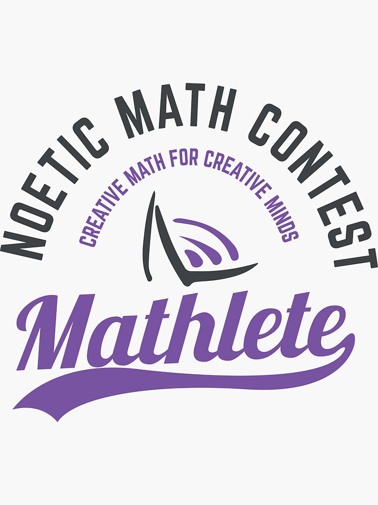 Thumbnail 3 of 3, Sticker, NLMC Mathlete designed and sold by noetic-learning.