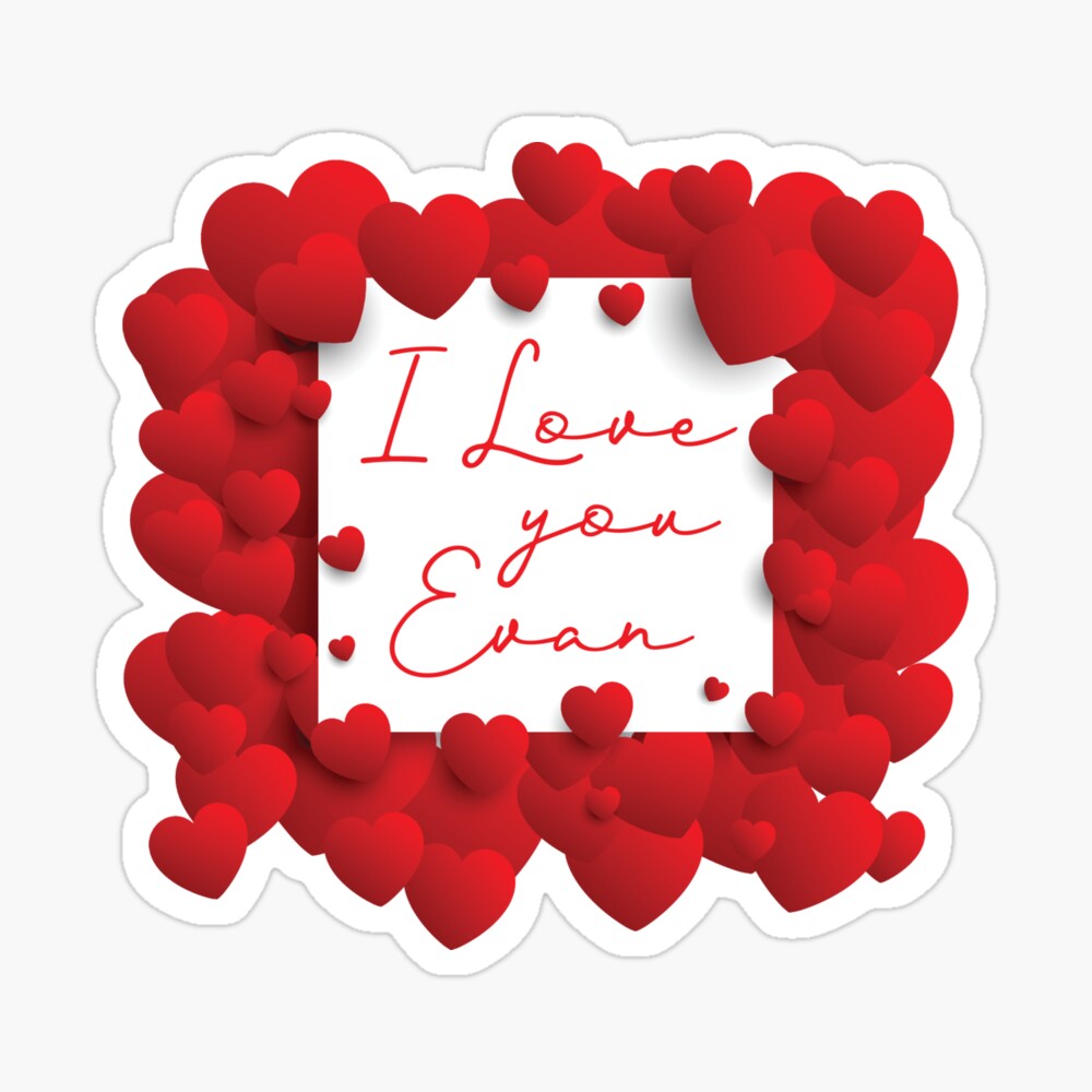 Carte De Vœux Evan Je T Aime Par Elhefe Redbubble