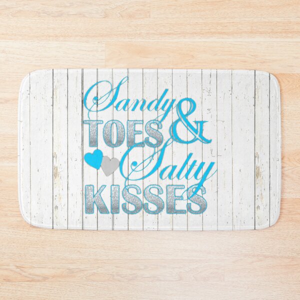 Item preview, Shabby Chic barn wood Sandy Toes and Salty Kisses designed and sold by LEILA ART SPACE.