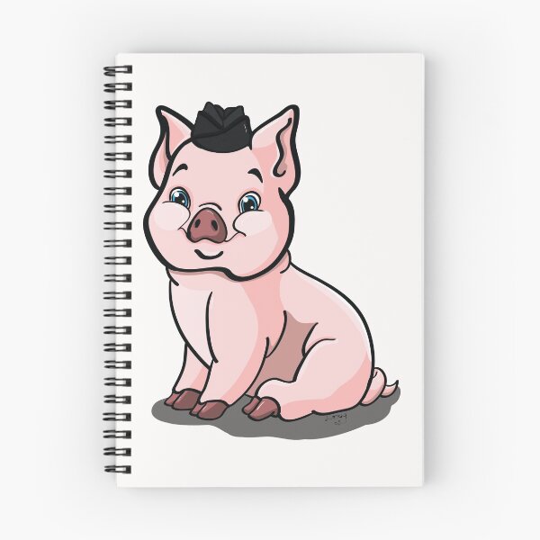 Item preview, Leather Piggy in a Black Hat designed and sold by TheLexyHeart.