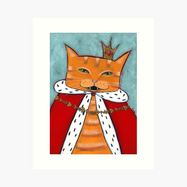 Item preview, Cat King for a Day! designed and sold by KilkennyCat Art.