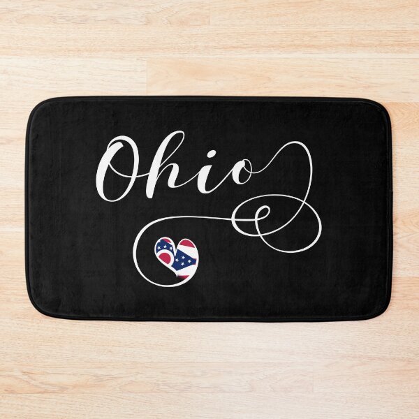 Item preview, Ohio State Flag Heart, Love Ohio designed and sold by Celticana.