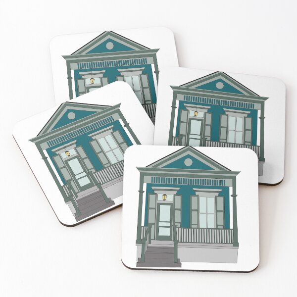 Item preview, Teal shotgun house designed and sold by Lovelylochness.
