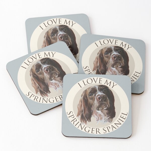 Item preview, I Love My Springer Spaniel designed and sold by Emily Bickell.
