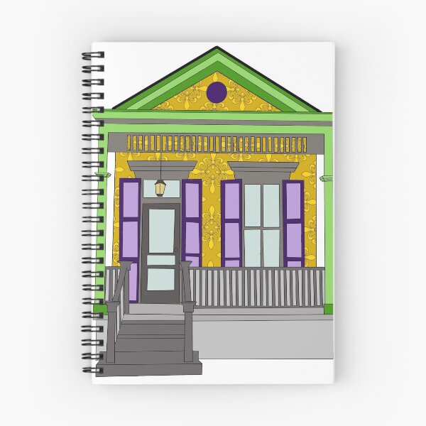 Item preview, Mardi Gras shotgun house designed and sold by Lovelylochness.