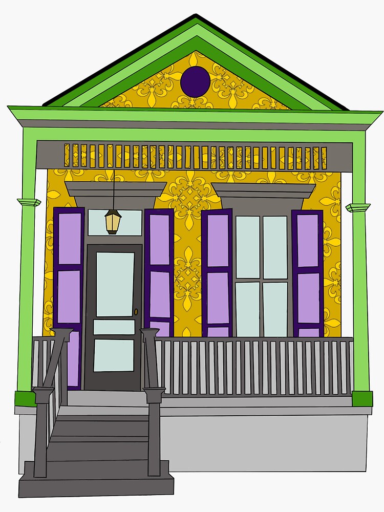 mardi gras shotgun house