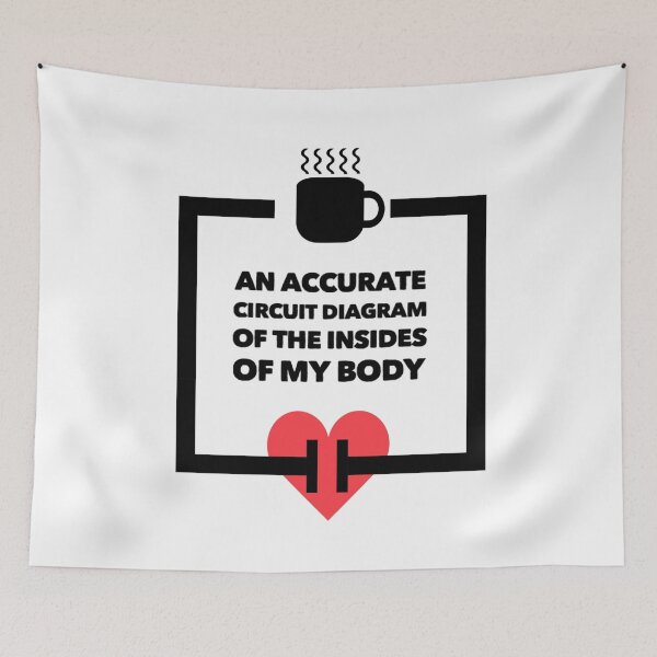 Item preview, An Accurate Circuit Diagram Of The Insides Of My Body designed and sold by StuffNStickers.