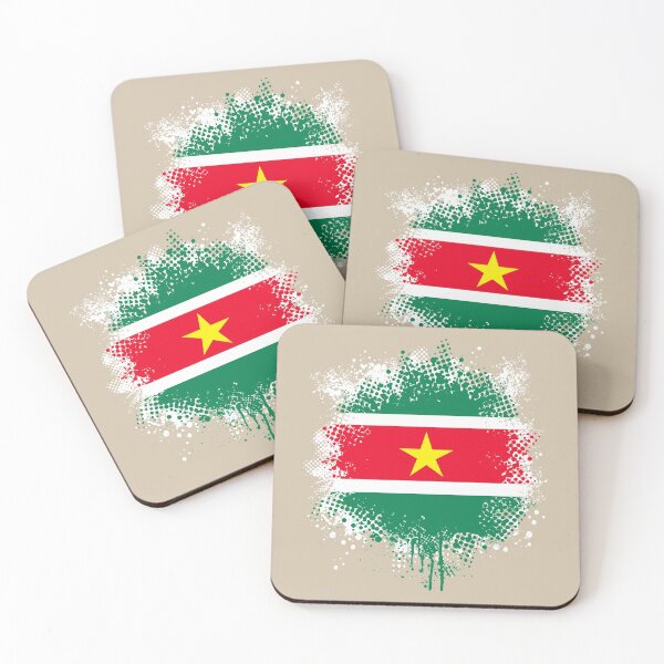 Item preview, Flag of Surinam - Splat designed and sold by pixelinga.