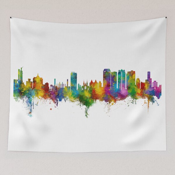 Aperçu de l'œuvre Birmingham Alabama Skyline créée et vendue par ArtPrints.