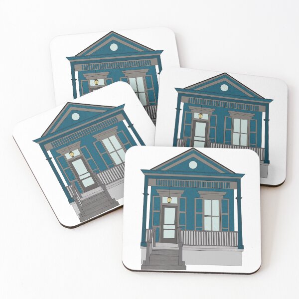 Item preview, Blue shotgun house designed and sold by Lovelylochness.