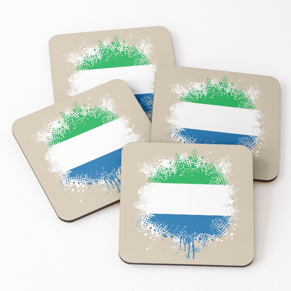 Item preview, Flag of Sierra Leone - Splat designed and sold by pixelinga.