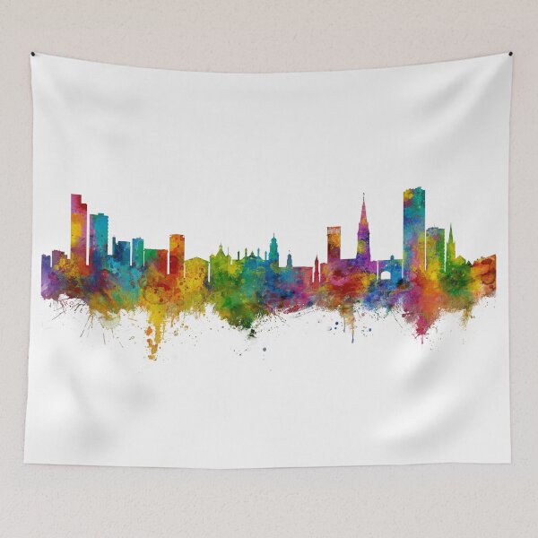 Item preview, Leicester England Skyline designed and sold by ArtPrints.