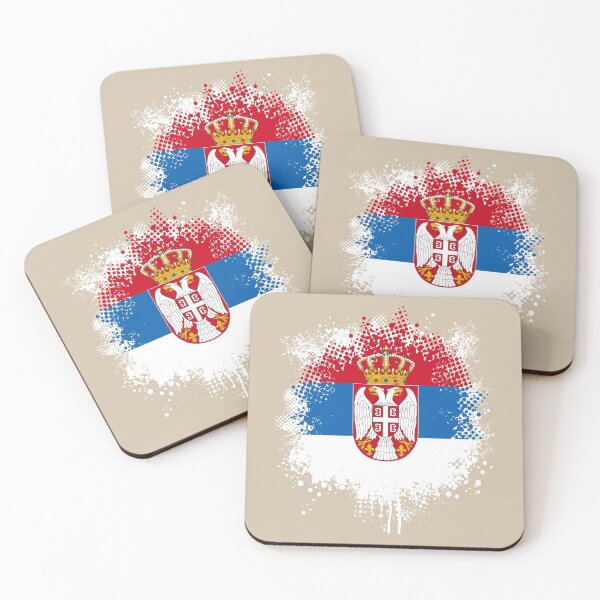 Item preview, Flag of Serbia - Splat designed and sold by pixelinga.