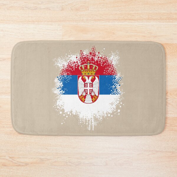 Item preview, Flag of Serbia - Splat designed and sold by pixelinga.