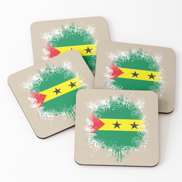 Item preview, Flag of São Tomé e Príncipe - Splat designed and sold by pixelinga.
