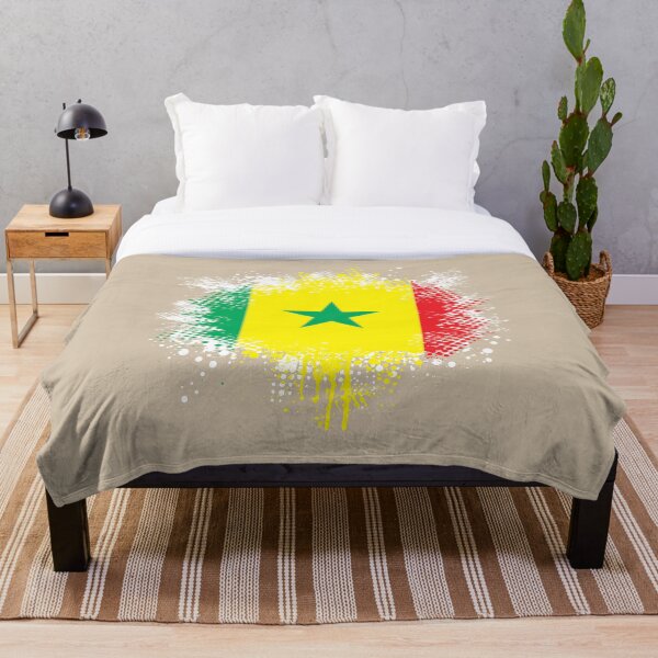 Aperçu de l'œuvre Flag of Senegal - Splat créée et vendue par pixelinga.